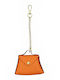 9-01 Mini Leather Bag Charm & Coin Purse Savil Πορτοκαλί