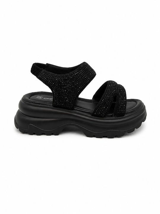 Mellisa Anatomische Damen Sandalen Schwarz