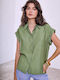Celestino Women's Viscose Shirt Khaki