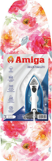 Amiga Ironing Board Cover with Rubber Band Roses 140x60cm