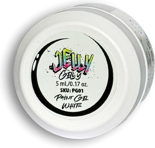 Jelly Gelly Nail Art Gel Νυχιών White 5ml