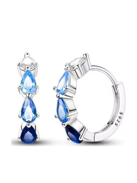 Amalfi Accessories Σκουλαρίκια Κρίκοι από Ασήμι
