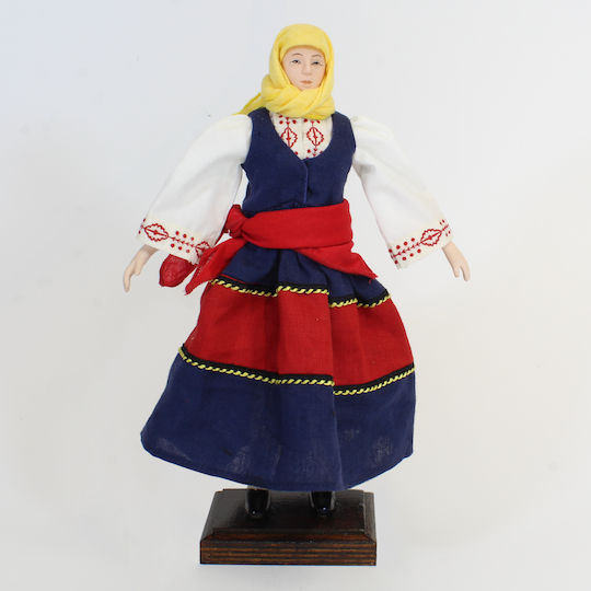 Διακοσμητική Κούκλα από Πορσελάνη 19x7x28.3cm