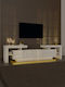 Stand TV Cu Iluminare LED Ecru L190xA30xÎ60cm