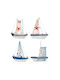 Palma Emporio Blue Wooden Wall Decor 13x13cm