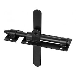 Graviertes Doppeltes Schiebetürschloss 150*70*2.0mm Schwarz Lb Wrg150c