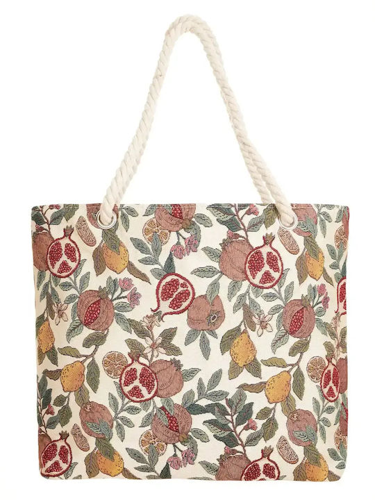 Signare Τσάντα Ώμου Rope Tote Lemon & Pomegranate