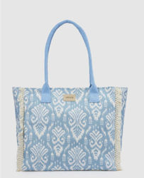 Verde Fabric Beach Bag Light Blue Verde Fabric Beach Bag Light Blue