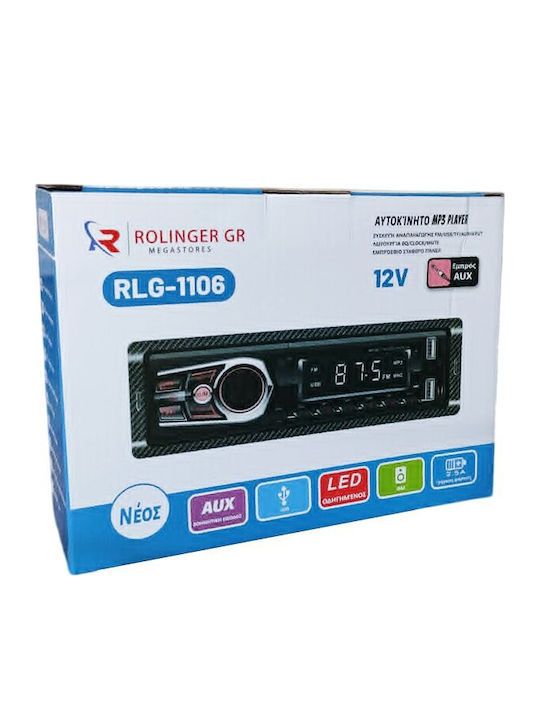 Car Radio 1 DIN Bluetooth USB
