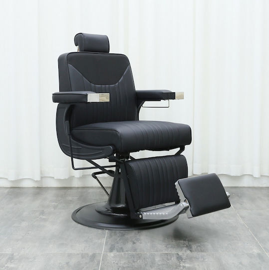 Salon Tech Friseursalon- und Spa-Stuhl Schwarz mit höhenverstellbarer Funktion