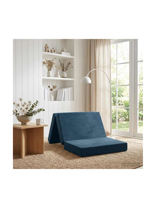 Canapea Cu Două Locuri Pat Albastru 100x67x45cm