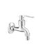 Deante BEZ 122L Built-in Mixer & Mouthpiece Set for Bathroom Sink Silver