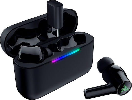 Razer Hammerhead V3 HyperSpeed In-ear Bluetooth Handsfree Ακουστικά με Αντοχή στον Ιδρώτα και Θήκη Φόρτισης Μαύρα