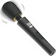 Smd Black Magic Wand Vibrator Aσύρματος Κλειτοριδικός Δονητής 9 Vibration Modes & 5 Speeds Lcd Display 26 Cm Black