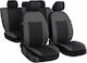 Car Seat Covers 5 Seats Drive Premium Fabric Gray Black