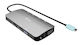i-tec USB-C Docking Station with HDMI/DisplayPort 4K PD Ethernet and 3 Monitor Connection Silver (C31NANOTRIDOCKPD)