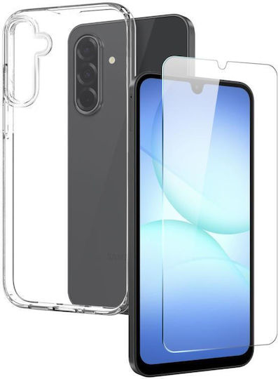 Galaxy A17 5g A17 4g Northjo Transparent Tpu Phone Case Tempered Glass Film Transparent