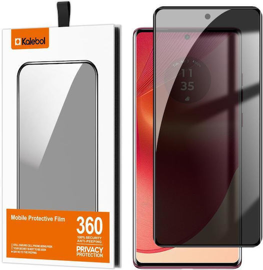 Motorola Edge 50 Fusion Kalebol Извит Full Glue Високо-Алуминиев Пълно Покритие Анти-Отпечатъци Екранен Принтиран Privacy Закалено Стъклено Фолио