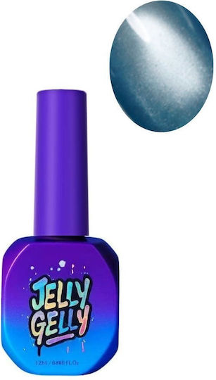 Jelly Gelly Ojă Pentru Unghii Cu Gel Ocean Silk Ochi De Pisică 12ml