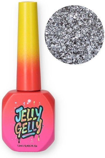 Jelly Gelly Ojă Pentru Unghii Cu Gel Spark Me Up Cu Sclipici 12ml