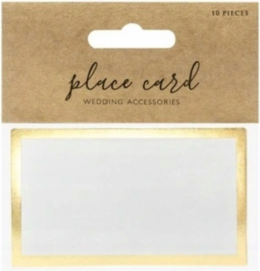 Table Place Cards Gold Frame 9.5x5.5cm 10pcs