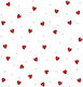 Paper Napkins Red Hearts Valentine's Day 33x33cm 20pcs