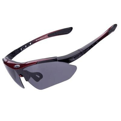Rockbros Cycling Glasses with Black Frame and Polarized / Transparent Lenses