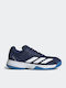 Courtflash Kids Sports Tennis Shoes with Laces Blue