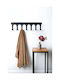 SteweHome Metal Wall Hanger 7 Hooks Beige 50x20x20cm