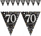 Banner Flags 70th Birthday Holographic Party 400cm
