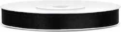 PartyDeco Satinband Schwarze