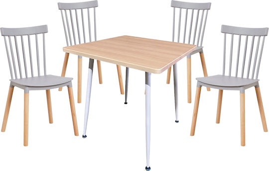 Трапезария Timberon с 4 стола 70x70см