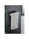 SteweHome Double Wall-Mounted Bathroom Rail with Sticker Inox Grey