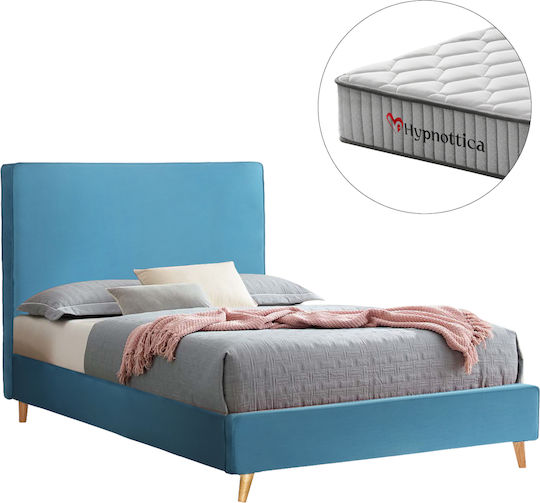 Maylin Κρεβάτι Ημίδιπλο με Στρώμα 120x200cm Τιρκουαζ Maylin Κρεβάτι Ημίδιπλο με Στρώμα 120x200cm Τιρκουαζ
