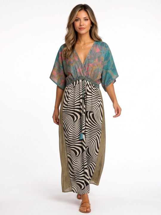 Sommer Maxi Abendkleid Türkis