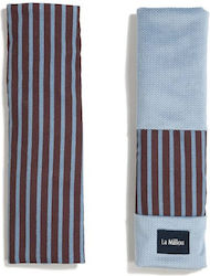 La Millou Car Seat Belt Pad Blue Jersey Seat