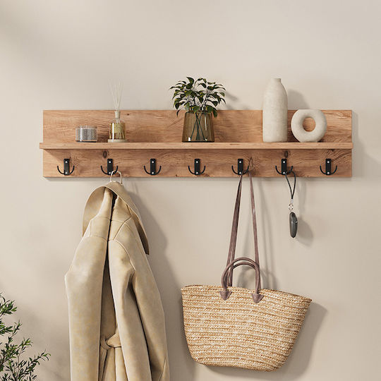 Megapap Kery Wooden 14 Hooks 91x20x11cm