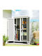 Doppelflügeliger Hölzener Außenschrank 94x43x166cm