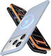 Husă De Protecție Back Cover Pentru Iphone 17 Pro Compatibil Cu Magsafe Silicon Albastru