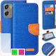 Case Motorola Moto G06 G06 Power Canvas Case Magnet + Glass