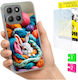 Husă Telefon Motorola Moto G15 Foto Spate Iepure + Sticlă