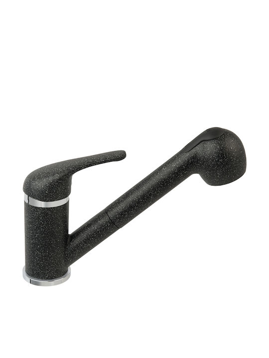 Ferro Kitchen Faucet Counter with Shower Gray