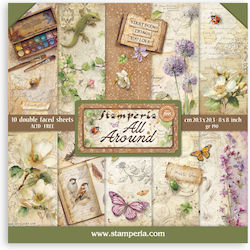 Scrapbooking-Zubehör Blätter 10 Stück 20,3×20,3...
