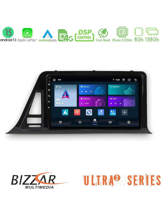 Bizzar Car Audio System for Toyota C-HR 2017-2022 Bluetooth USB WiFi GPS Apple CarPlay Android Auto with 9" Touch Screen