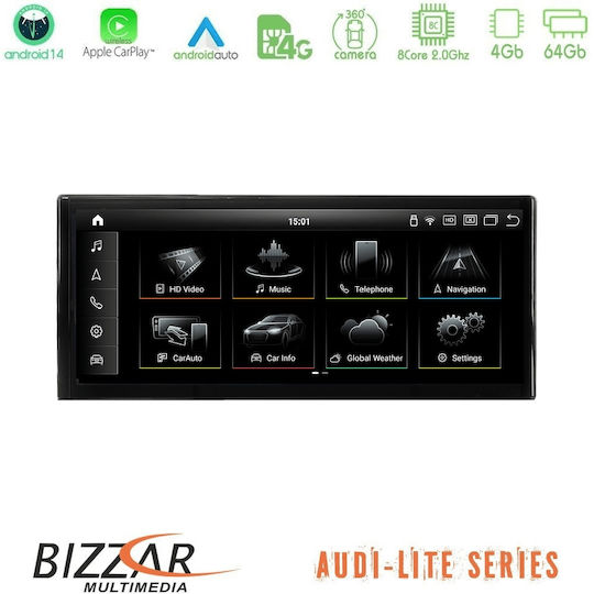 Bizzar Ηχοσύστημα Αυτοκινήτου για Audi Q5 2017-2019 (Bluetooth/USB/AUX/WiFi/GPS/Apple-Carplay/Android-Auto) με Οθόνη Αφής 10.25"