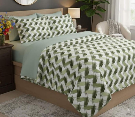 MayHome Σετ Πάπλωμα King Size 260x240εκ. Polycotton Γεωμετρικό