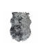 To megalo pazari Rectangular Furry Dark Grey Rug 60x90cm