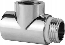Chrome Radiator Tee 1/2 Inch Heater