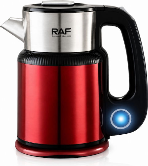 Raf Kettle 2.5l 1500W Red