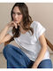 Bluza Damă Tricou Off White